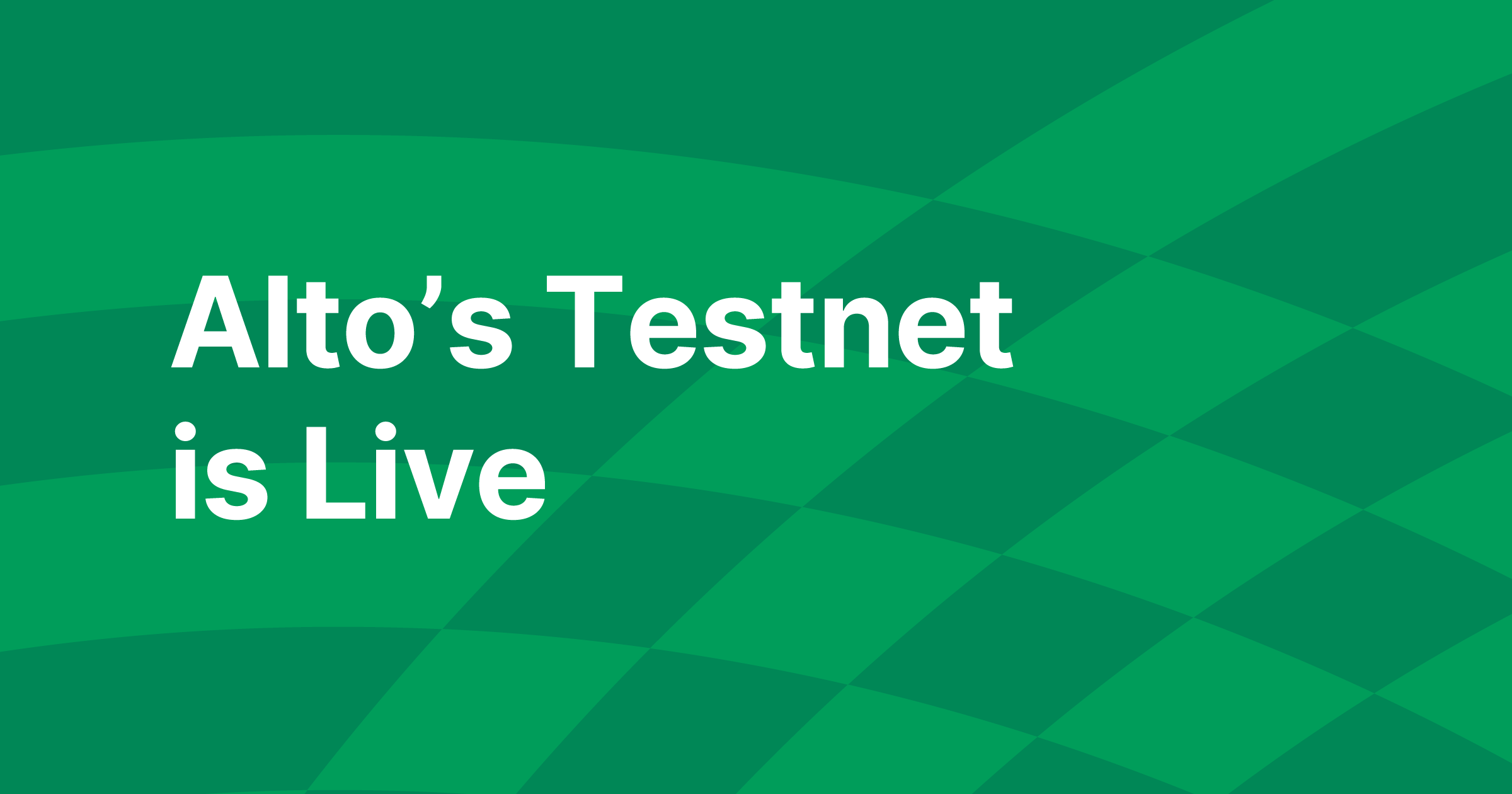The Alto Protocol Public Testnet Is Now Live